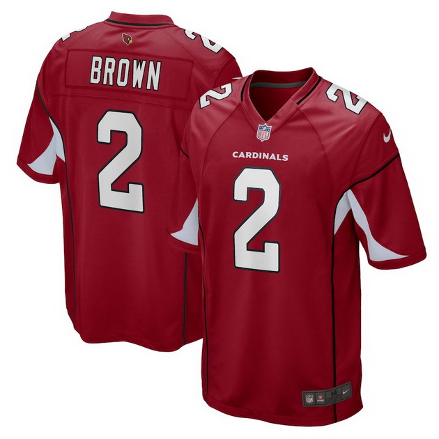 mens nike marquise brown cardinal arizona cardinals game player jersey